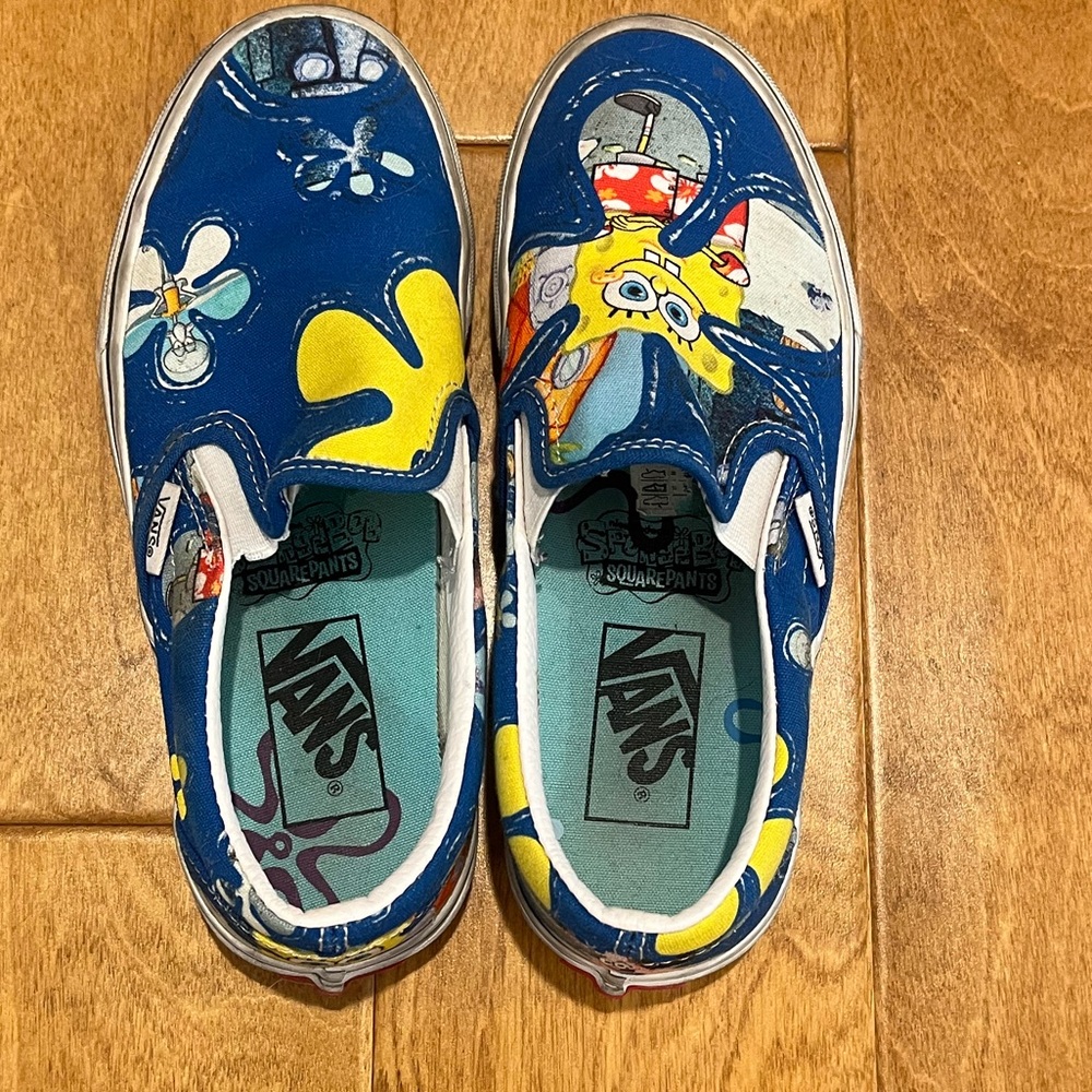 Vans Sponge Bob Classic Slip Ons (size US Men 4.0 Womens 5.5)